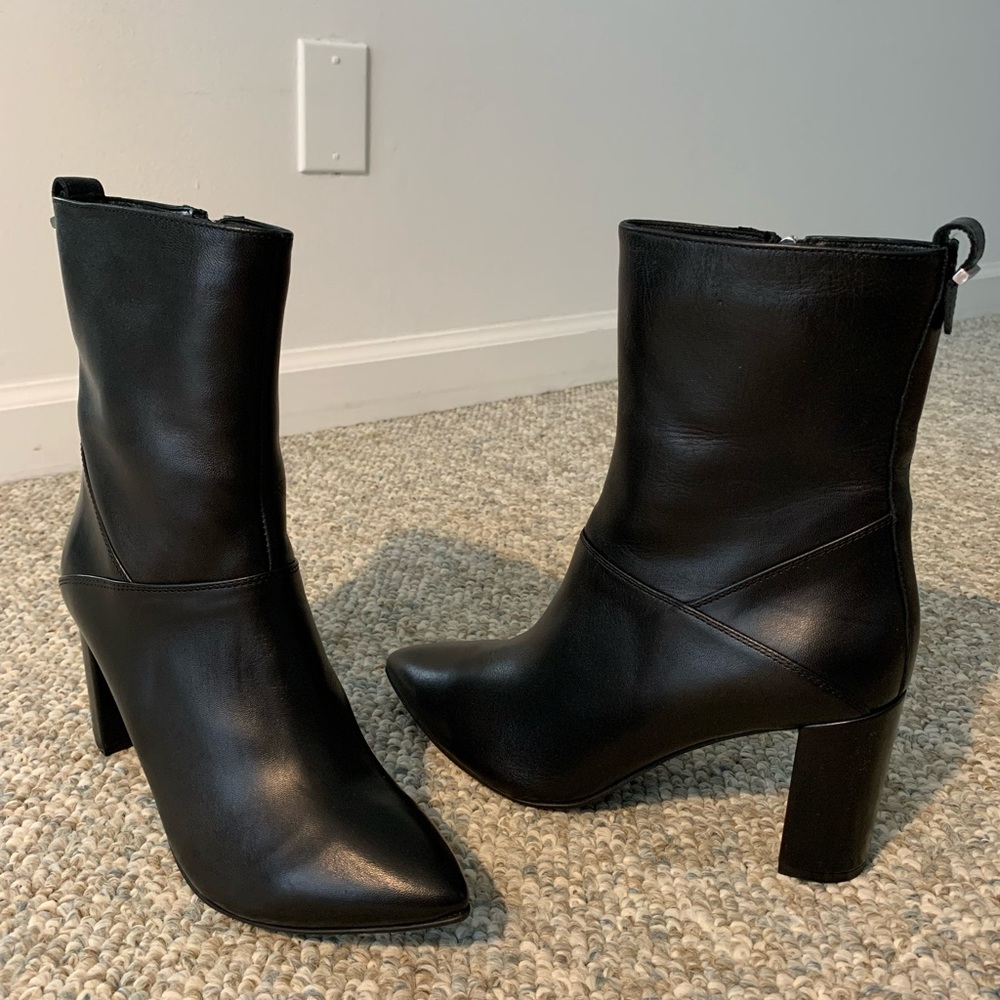 High heel booties